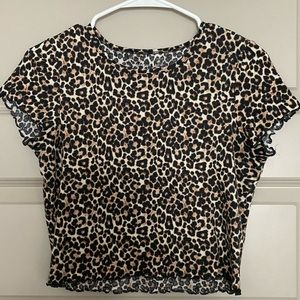 Animal print top